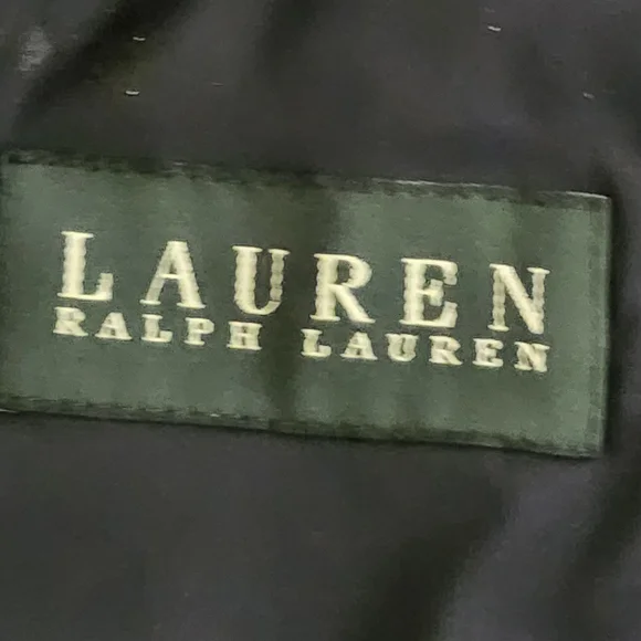 Lauren‎ Ralph Lauren Wool Blend Navy Blue and Gold Button Blazer Suit Jacket 42R